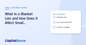 Illustration of multiple business assets linked to a blanket lien document