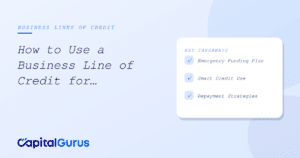 Business owner reviewing emergency expense plan using a business line of credit