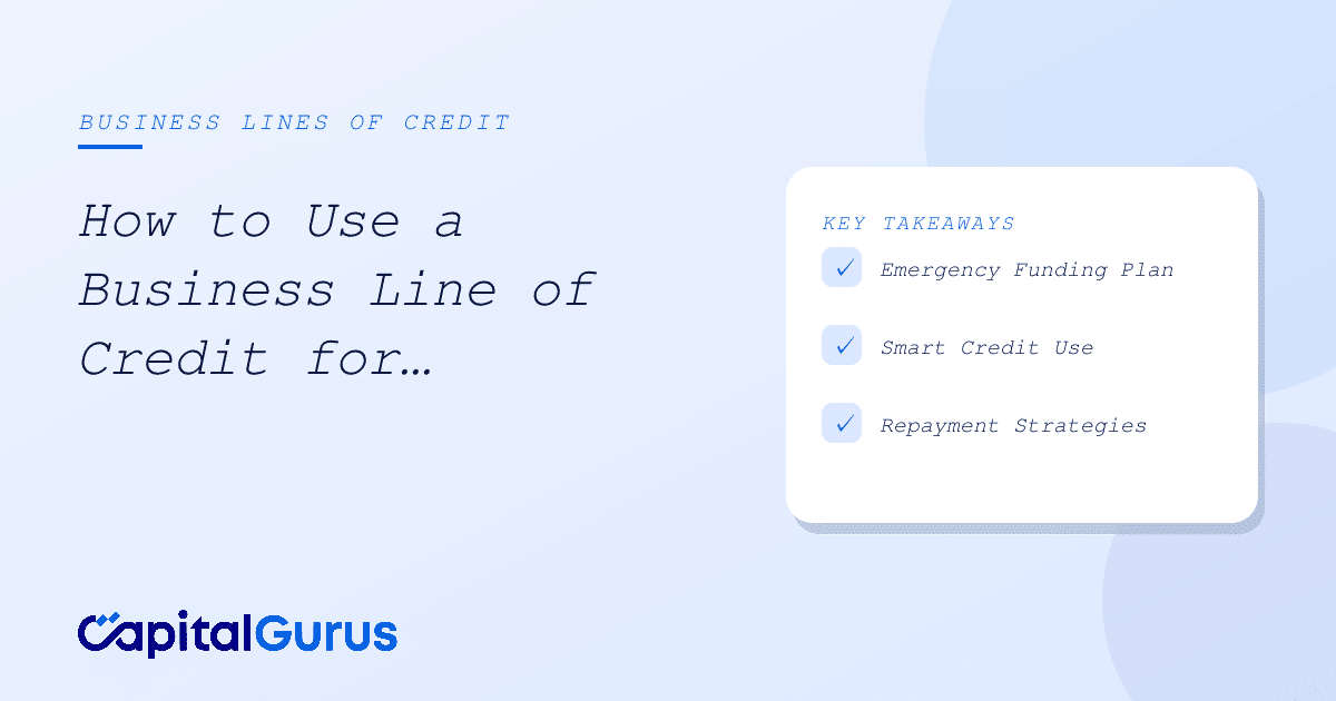 Business owner reviewing emergency expense plan using a business line of credit